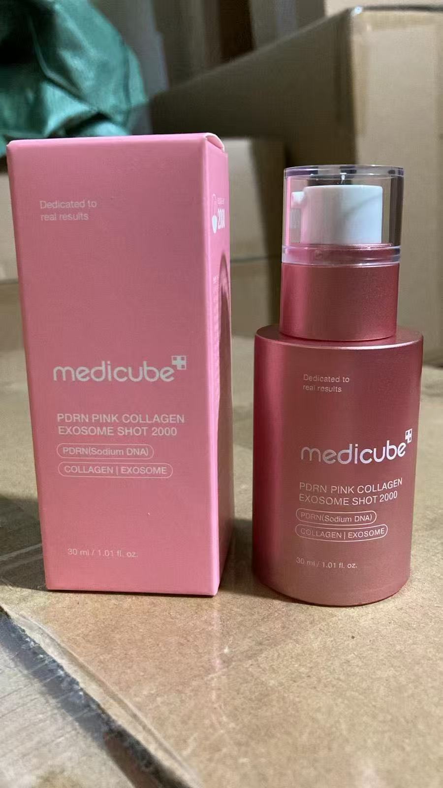 Medicube PDRN Pink Collagen Exosome 7500 PPM | Sérum Coreano para Piel de Cristal, Renovación, Elasticidad y Brillo Intenso ✨