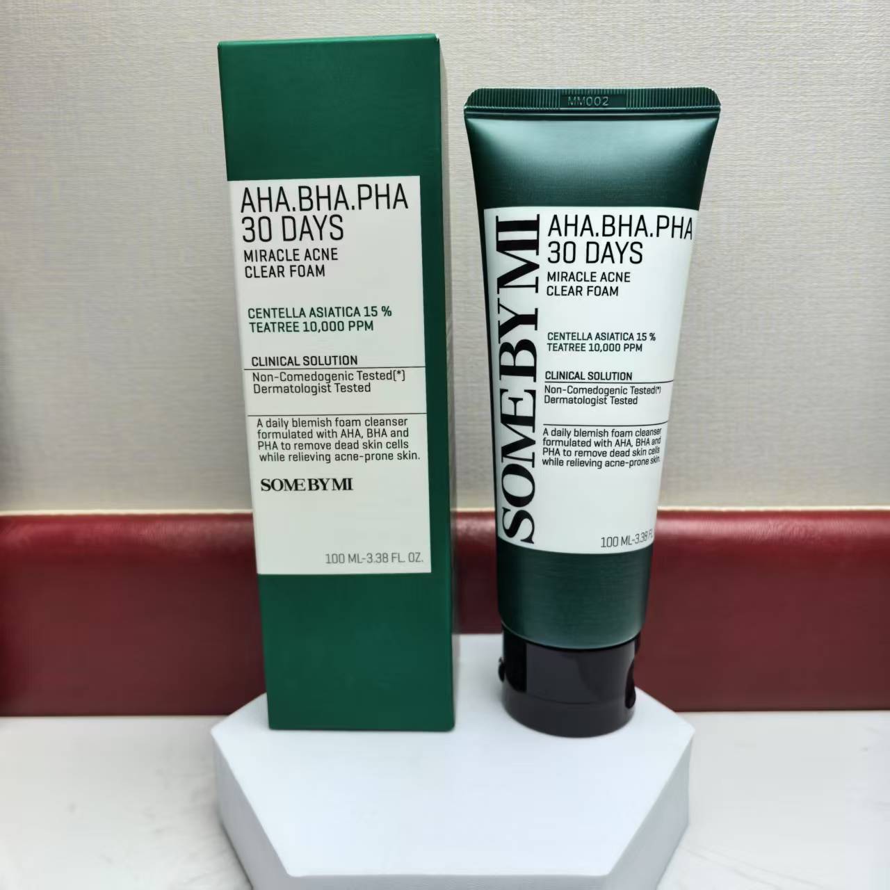 SOME BY MI Miracle Acne Clear Foam – Limpiador Facial con AHA, BHA y PHA