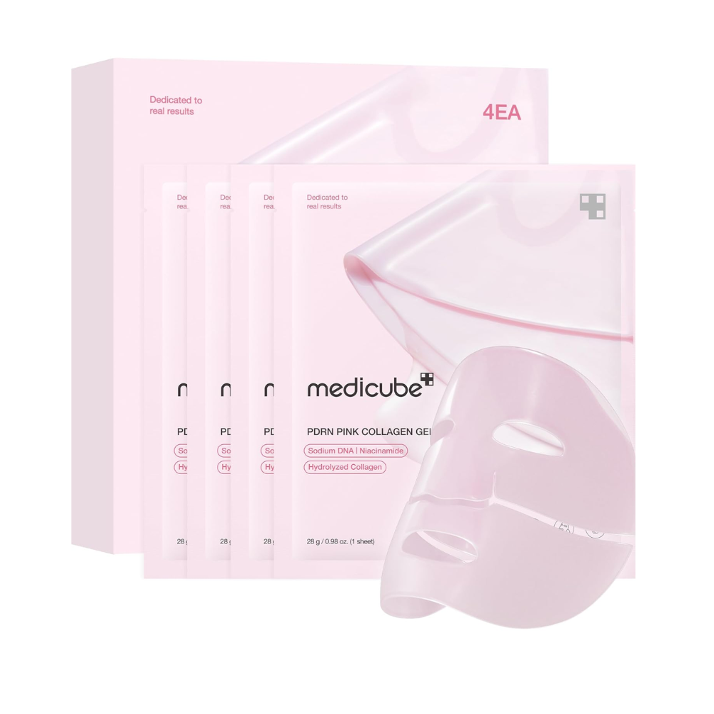 Mascarilla Facial Medicube con PDRN y Colágeno, 4 unidades – Elasticidad e Hidratación 24 h ✨