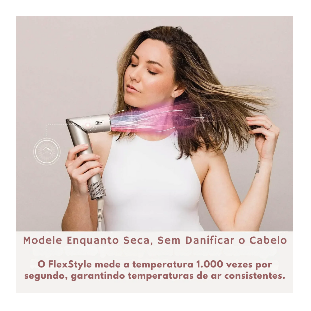 Secador y Modelador de Cabello 5 en 1 Shark FlexStyle HD430 – Alta Velocidad e Ion Negativo