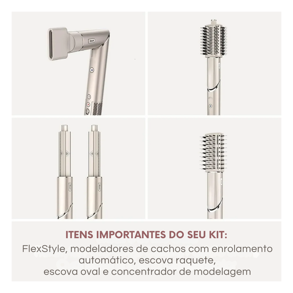 Secador y Modelador de Cabello 5 en 1 Shark FlexStyle HD430 – Alta Velocidad e Ion Negativo
