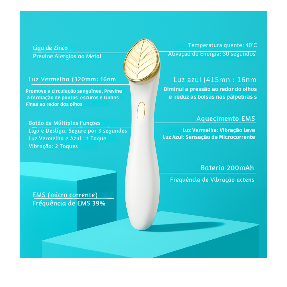 Dispositivo Facial KEMOKO EMS – Lifting, Antiedad y Rejuvenecimiento Profesional en Casa
