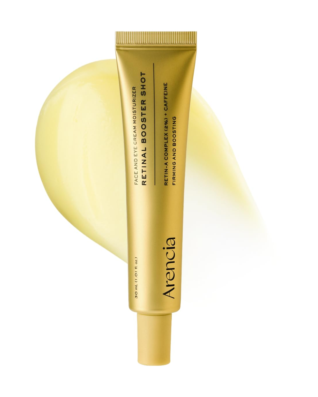 Arencia Retinal Booster Shot: Crema Facial Antienvejecimiento – Efecto Tensor, Iluminador, Reduce Líneas Finas