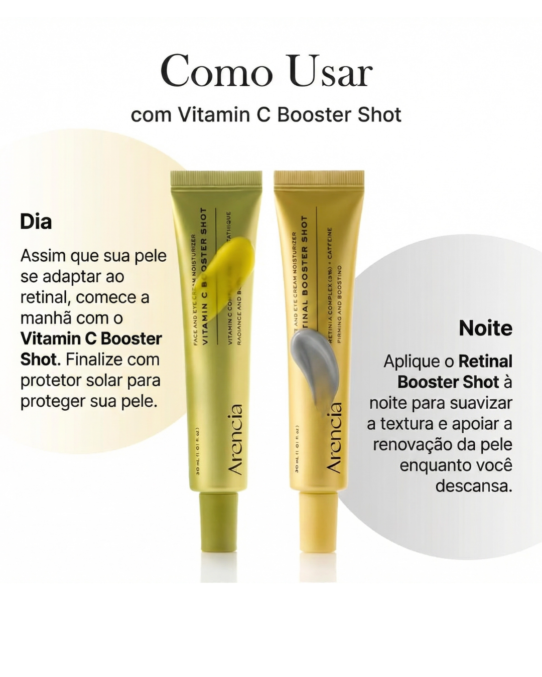 Arencia Retinal Booster Shot: Crema Facial Antienvejecimiento – Efecto Tensor, Iluminador, Reduce Líneas Finas