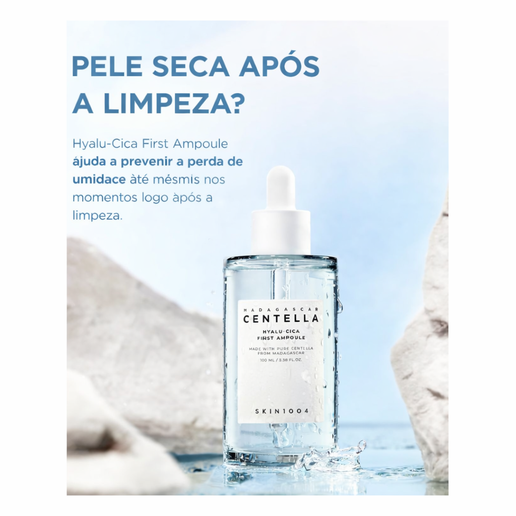 SKIN1004 Hyalu-CICA – Ampolla Hidratante con Ácido Hialurónico y CICA para Piel Seca y Sensible
