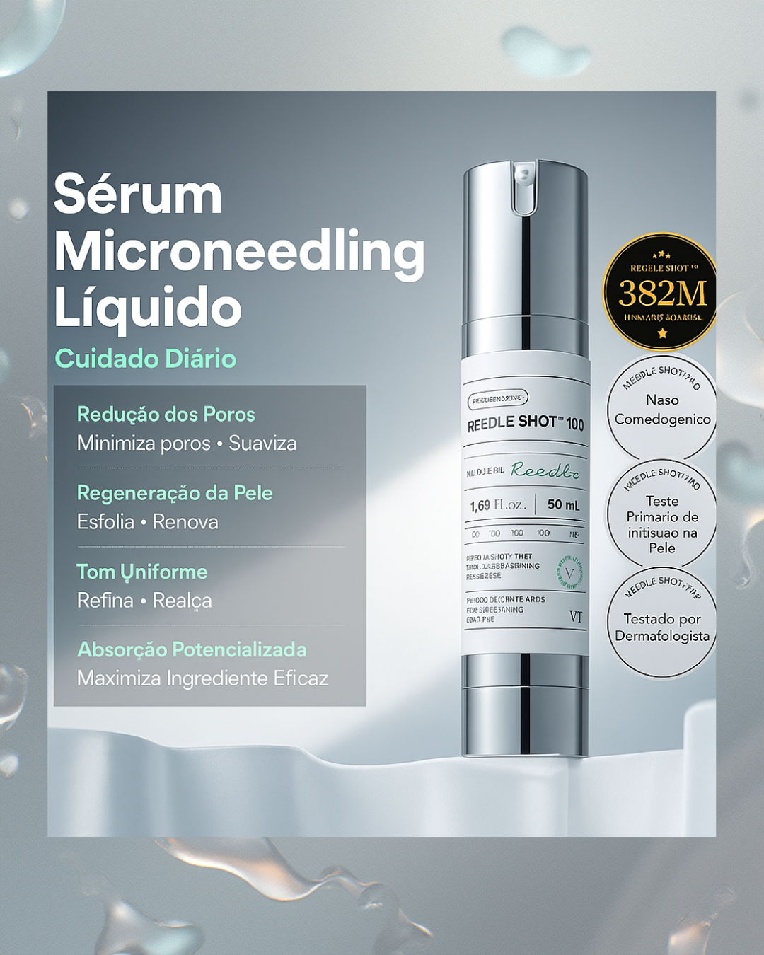 Sérum VT Cica Reedle Shot 100 Microneedling con Exosomas para Piel