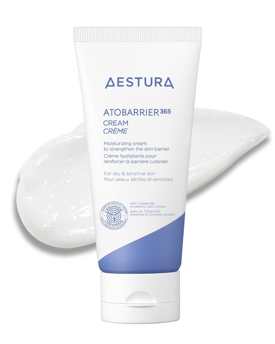 AESTURA ATOBARRIER365 – Crema Hidratante con Ceramidas para el Rostro, Hidratación Prolongada por 120 h, para Piel Sensible y Reseca, No Comedogénica