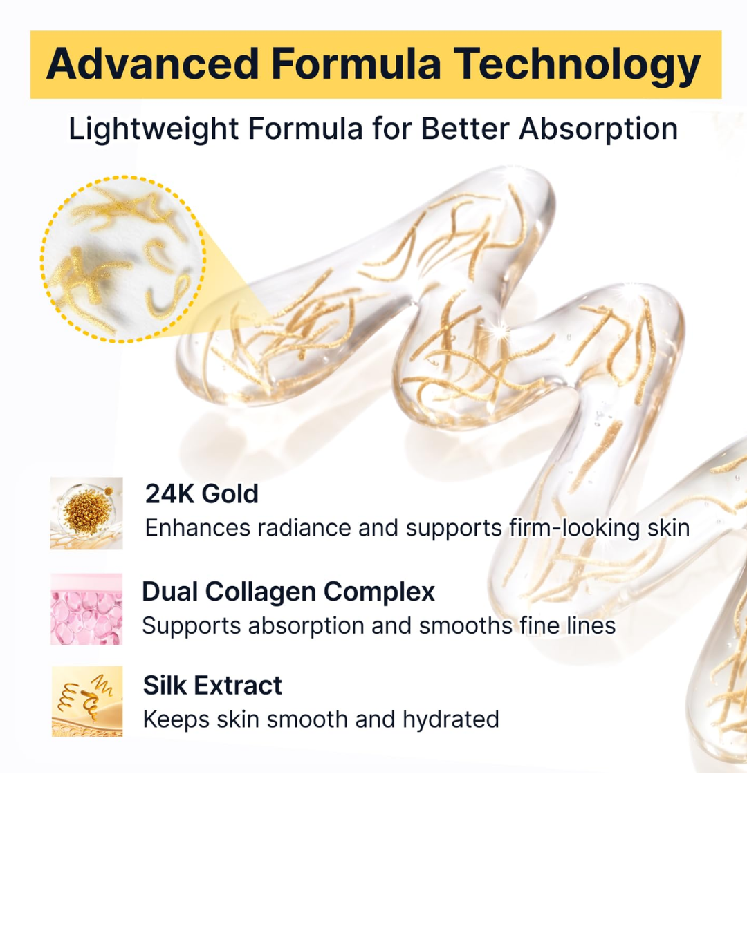 SUNGBOON EDITOR Glow Intensive Silk Peptide Ampoule – Copper Peptide ; Collagen Serum for Hydration, Radiance and Smoother Skin