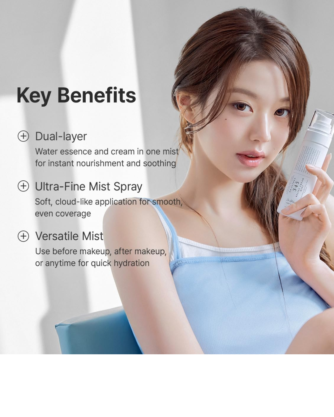 Dr. Althea 345 Relief Cream Mist – Hydrating Facial Mist with Rice Extract for Sensitive Skin
