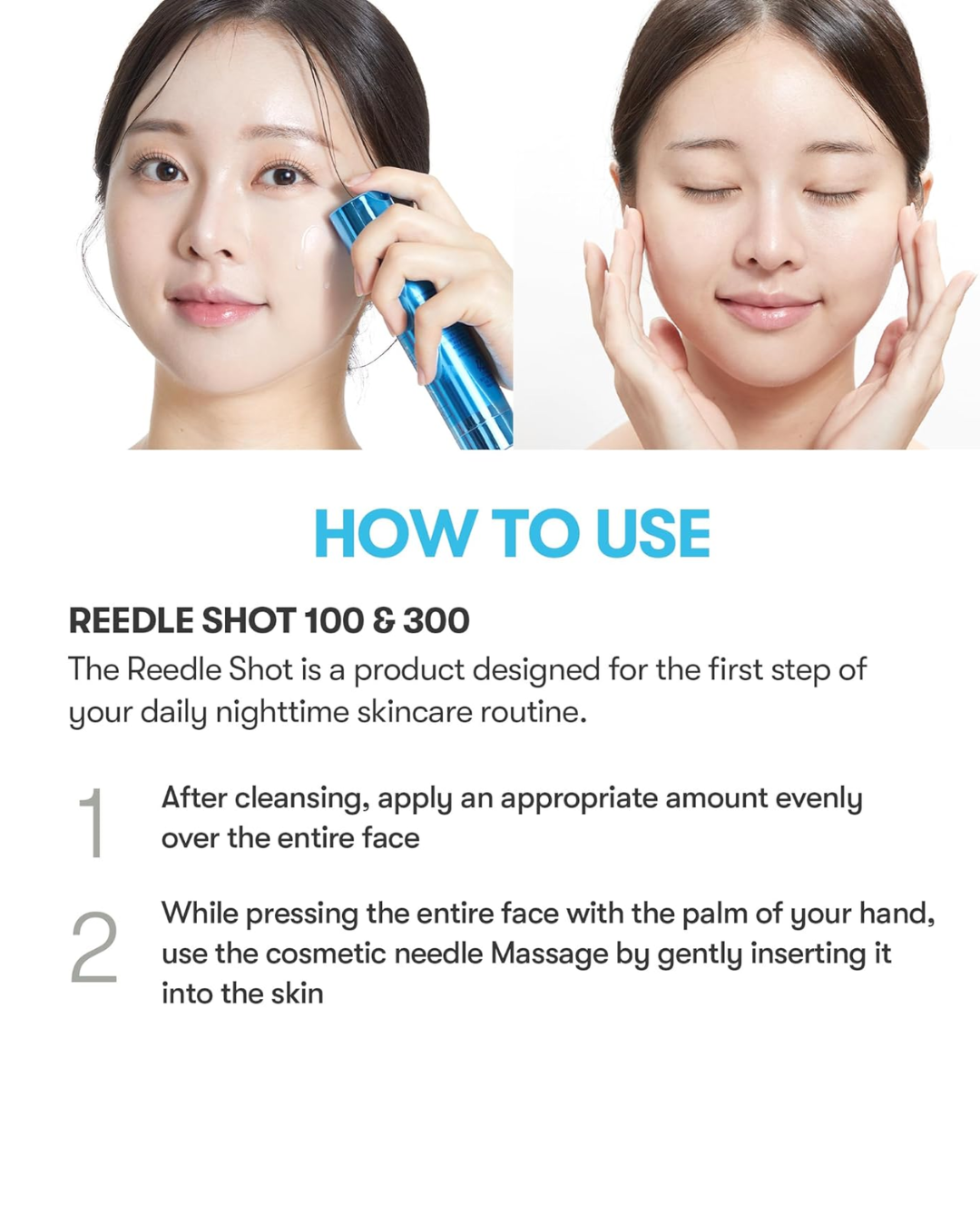 VT Hyaluronic Acid Cica Reedle Shot 100 Serum – Deep Hydration Serum with Ultra-Low Molecular Hyaluronic Acid for Glass Skin