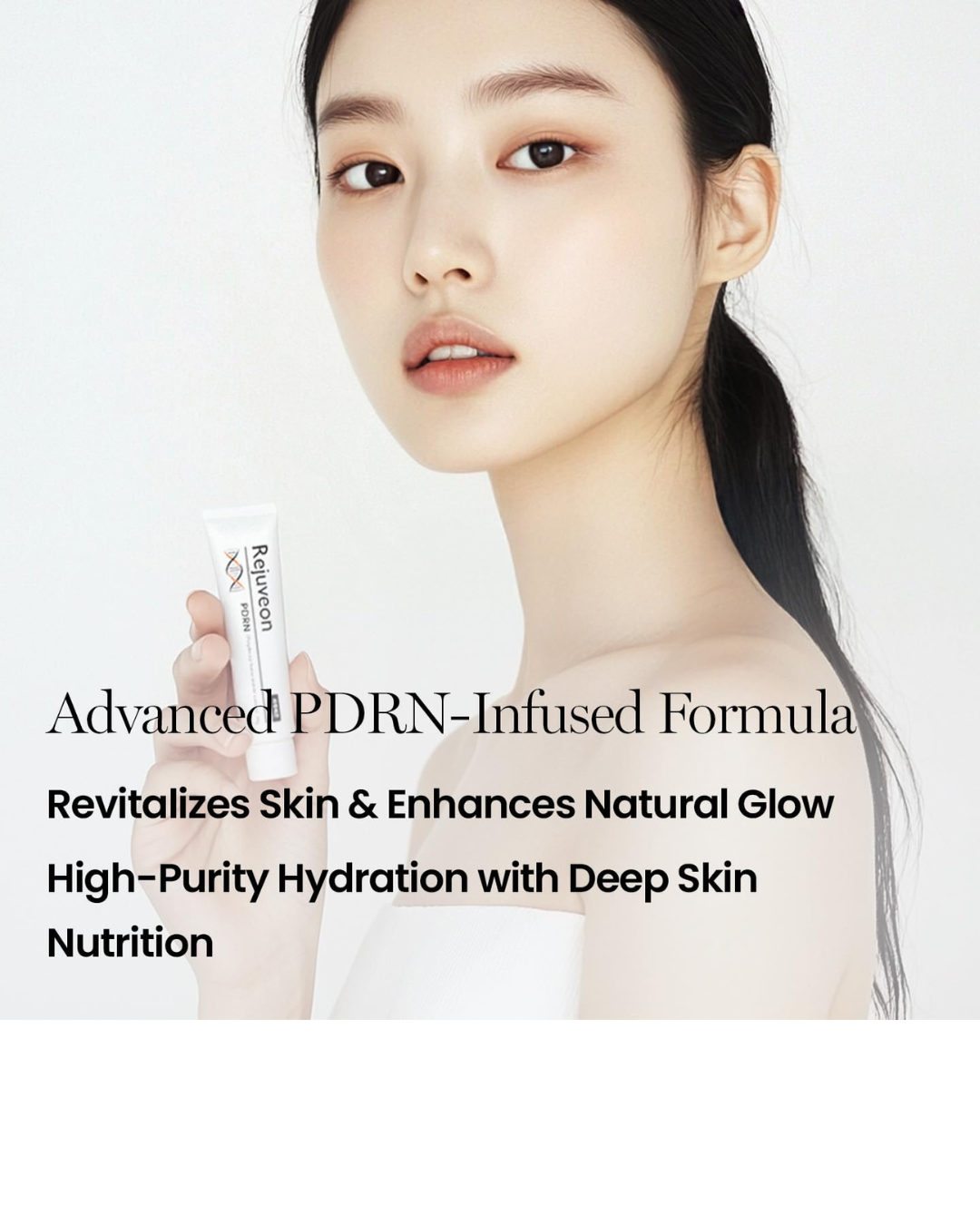 Rejuveon Advanced PDRN Cream – Korean Moisturizing Face Cream with High-Purity PDRN for Deep Hydration, Radiant Glow & Firmer-Looking Skin