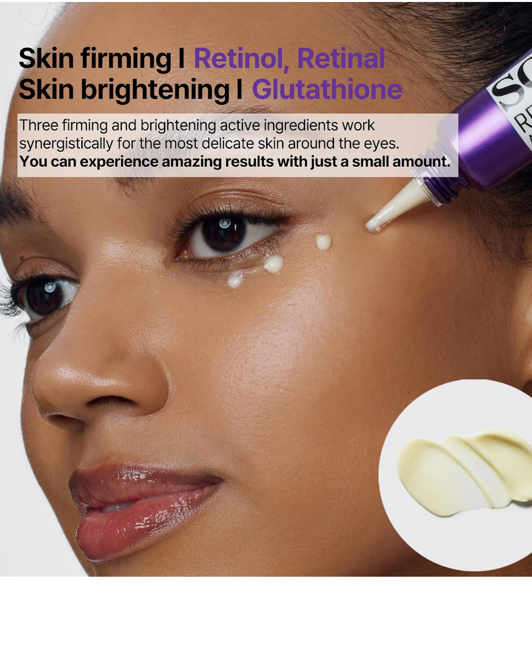 SOME BY MI Retinol Intense Advanced Triple Action Eye Cream – Korean Retinol Eye Cream for Wrinkles, Dark Circles & Firming
