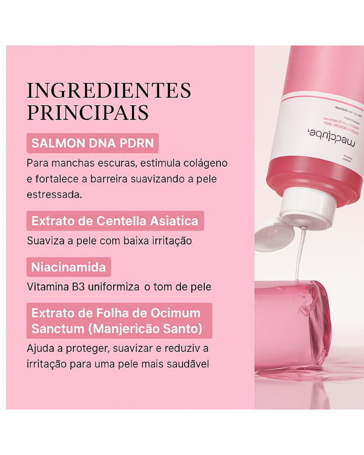 Medicube PDRN Pink Cica Soothing Toner (250ml) – Tónico Calmante y Regenerador con DNA de Salmón