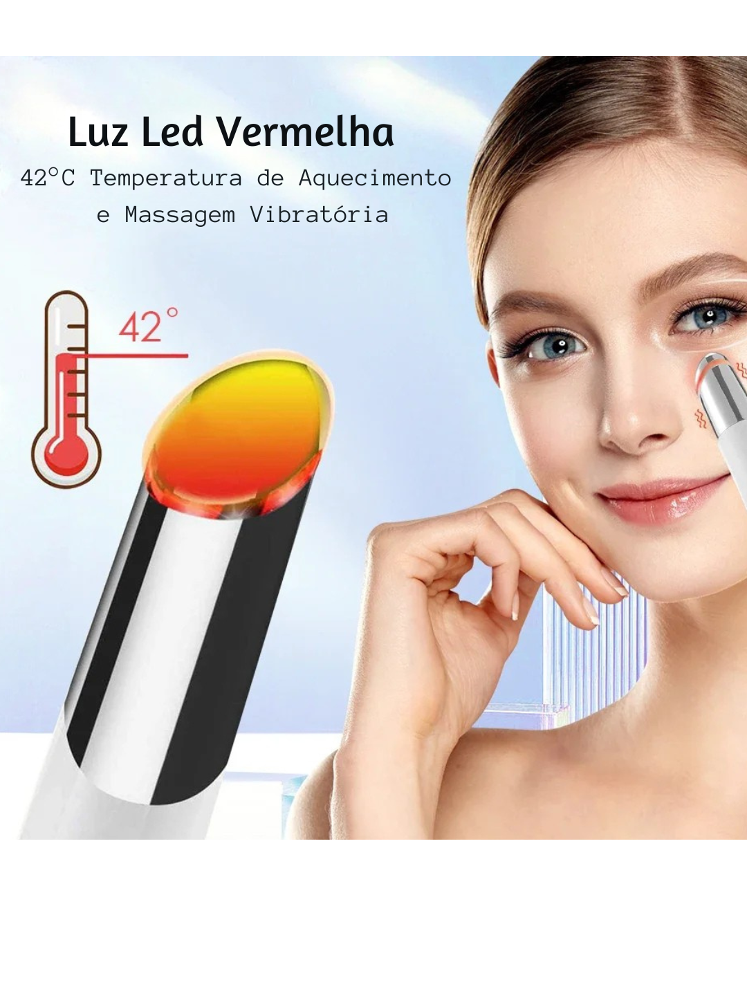 Masajeador de Ojos con Vibración IPL – Aclarante y Reafirmante