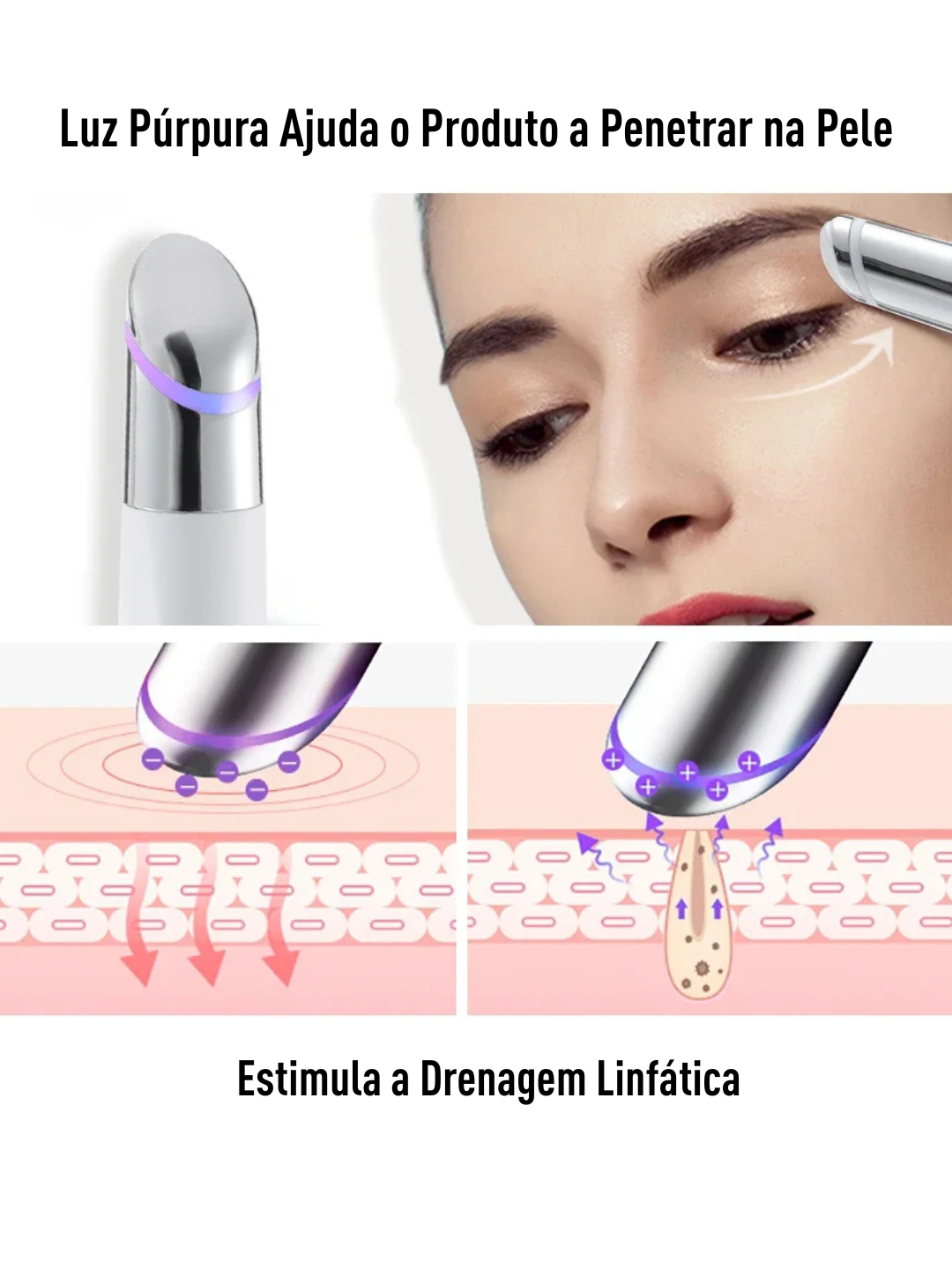 Masajeador de Ojos con Vibración IPL – Aclarante y Reafirmante