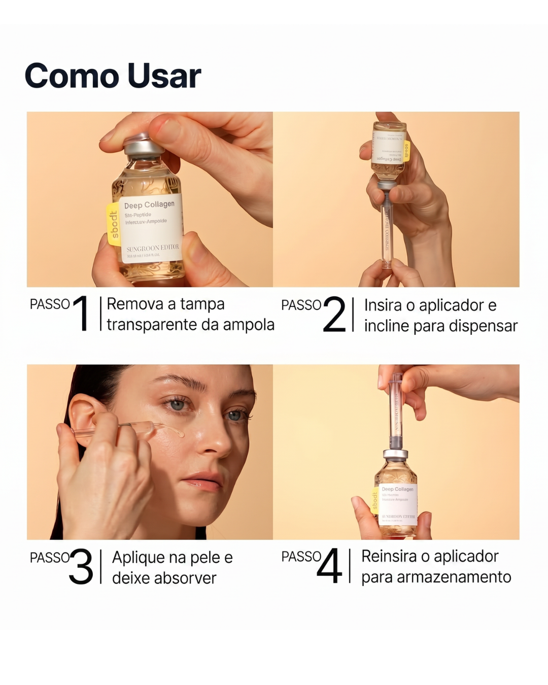 ✨ SUNGBOON EDITOR Glow Intensive Silk Peptide Ampoule – Sérum Facial con Péptidos, Colágeno y Glow Radiante