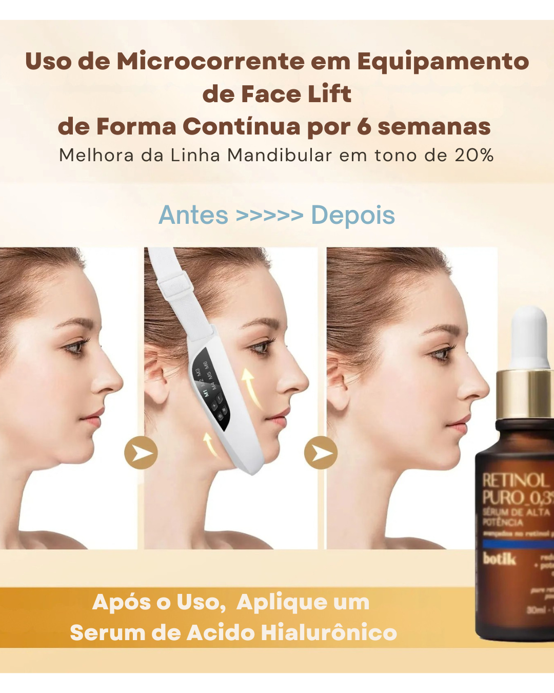 Masajeador Facial V-Face con Microcorriente EMS, LED y Vibración para Lifting y Contorno Facial ✨