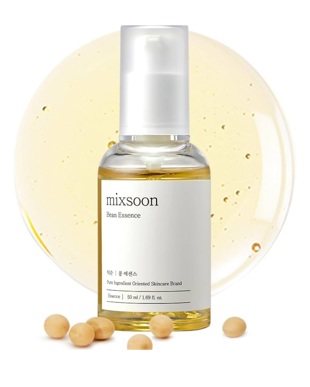 Mixsoon Bean Essence – Suero Facial Coreano de Soja para Reparación, Antiedad, Atenuación de Manchas y una Piel Más Lisa