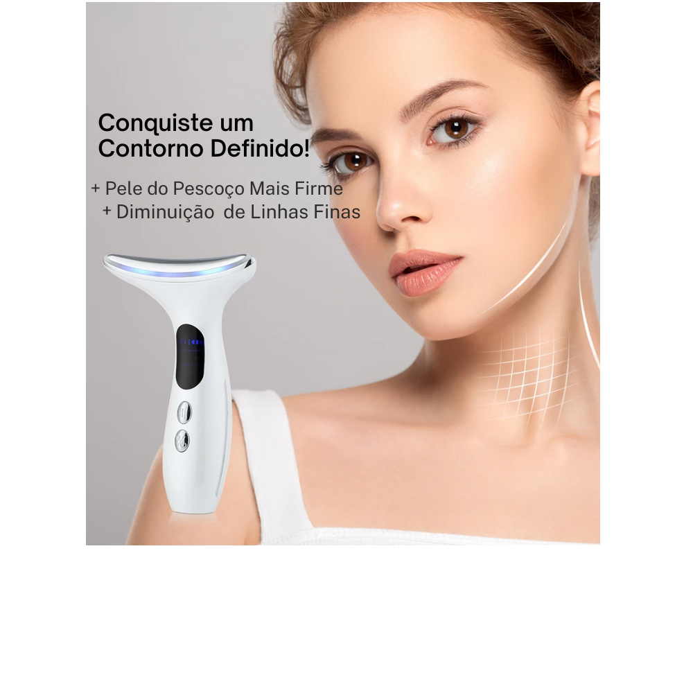 Equipo para Tonificación de Cuello y Rostro LUMI – Terapia LED y Microcorrientes para Lifting