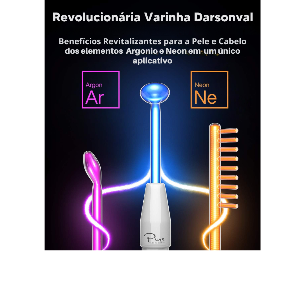 Aparato de Alta Frecuencia Profesional Darsonval – Kit Facial y Capilar