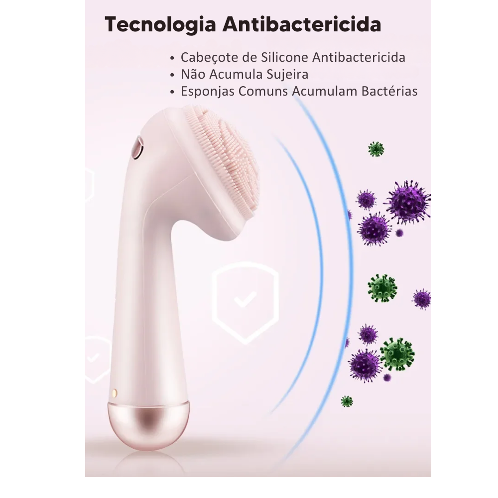 Cepillo de Limpieza y Exfoliación Facial Sónico Resistente al Agua Flower Cleanser – Piel Radiante