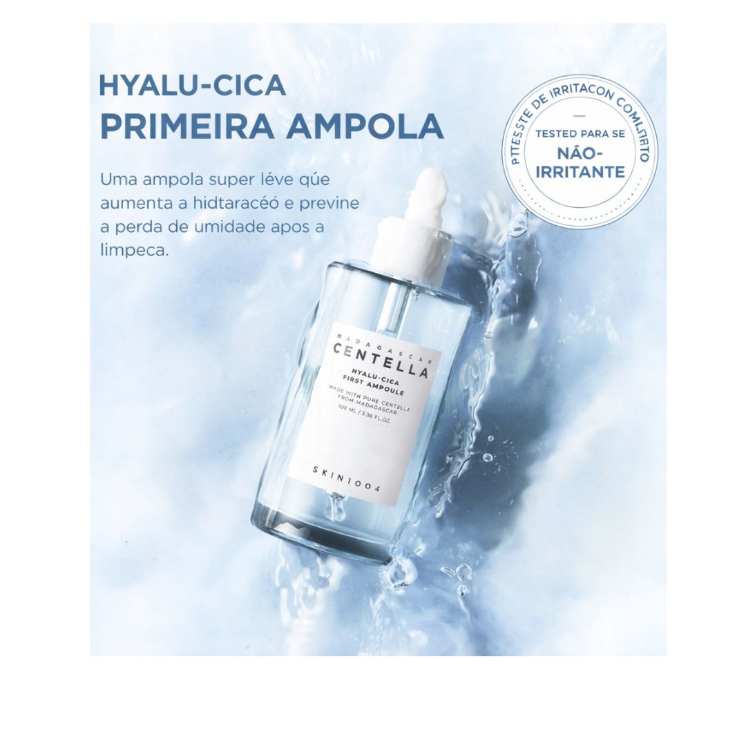 SKIN1004 Hyalu-CICA – Ampolla Hidratante con Ácido Hialurónico y CICA para Piel Seca y Sensible
