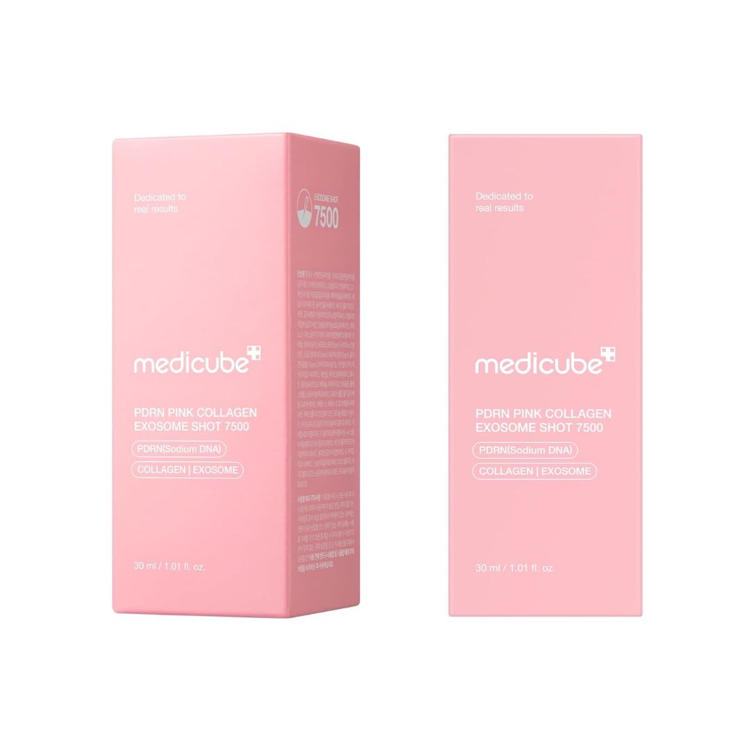 Medicube PDRN Pink Collagen Exosome 7500 PPM | Sérum Coreano para Piel de Cristal, Renovación, Elasticidad y Brillo Intenso ✨