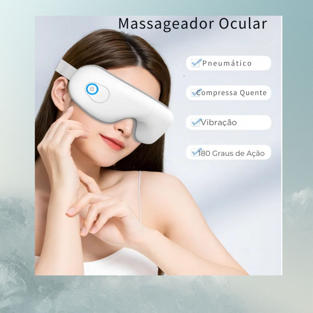 Máscara Masajeadora WAVVE para Ojos con Calentamiento, Airbag y Música para Relajación