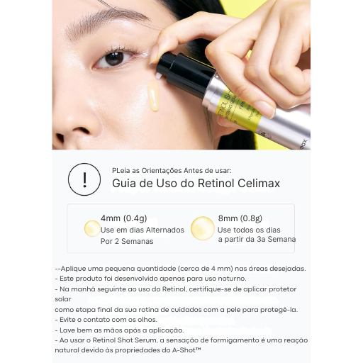 Sérum Reafirmante Celimax The Vita A Retinol Shot – Retinol Puro y Péptidos - Antiseñales Potente