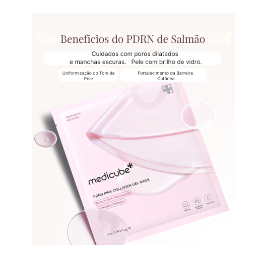 Mascarilla Facial Medicube con PDRN y Colágeno, 4 unidades – Elasticidad e Hidratación 24 h ✨