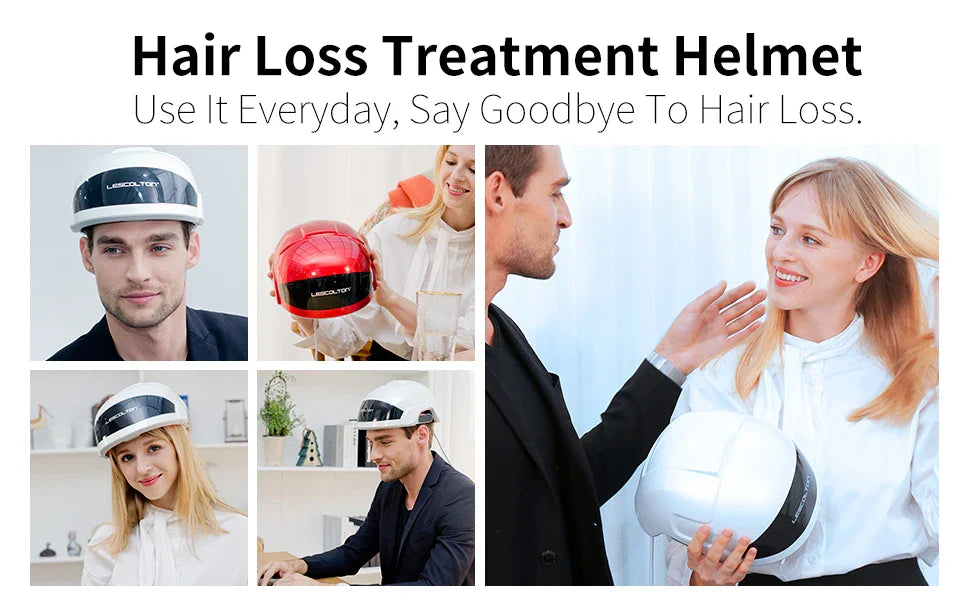 Casco Láser Capilar Lescolton para el Crecimiento del Cabello y Terapia con Luz Roja