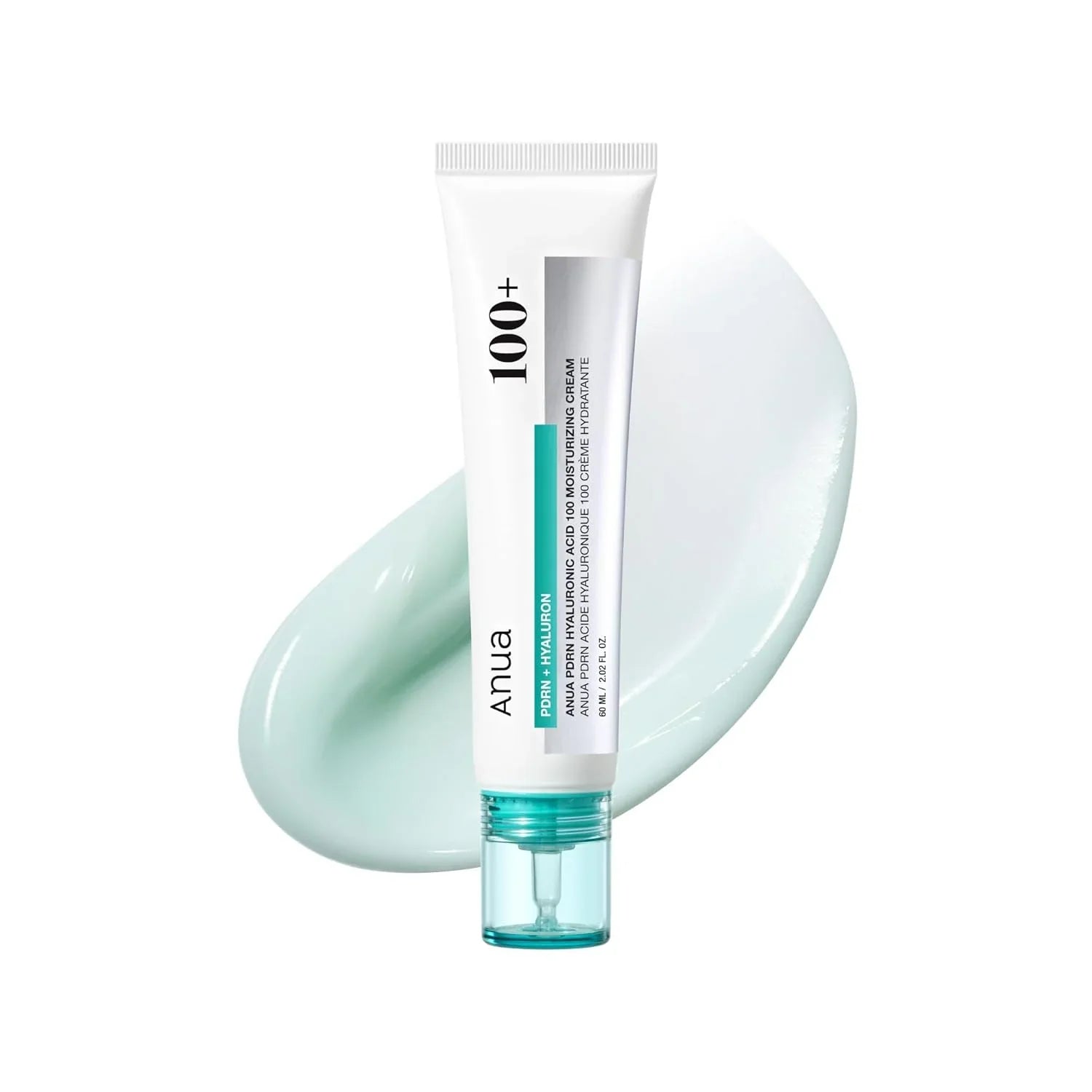 ANUA PDRN con Ácido Hialurónico 100 – Crema Hidratante Profunda y Calmante para el Rostro, 60 ml
