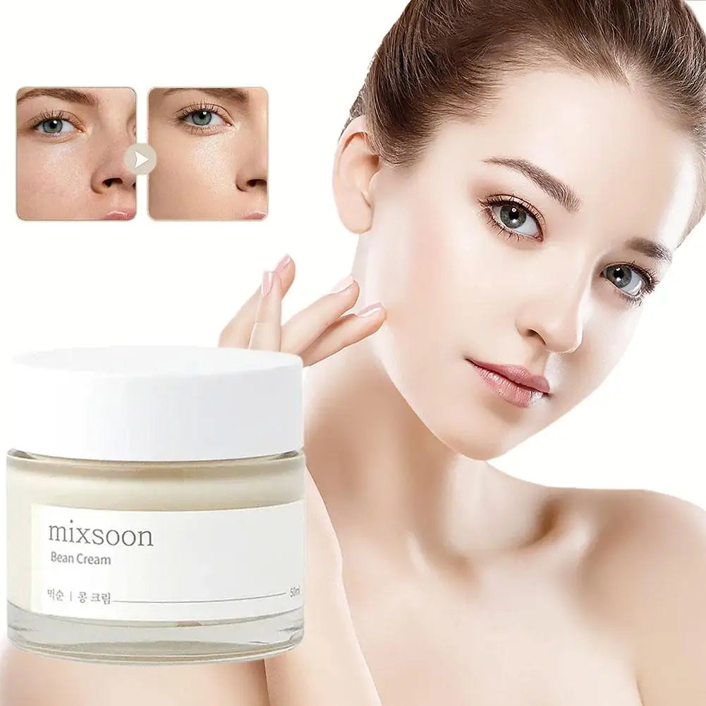 Mixsoon Crema de Frijol (Bean Cream) – Crema Hidratante Intensa para una Piel Suave, Lisa y con Glow