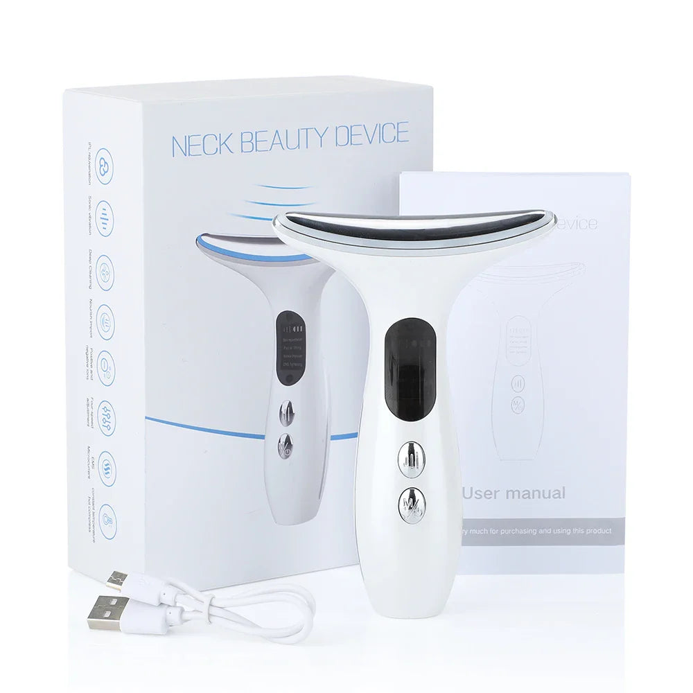 Equipo para Tonificación de Cuello y Rostro LUMI – Terapia LED y Microcorrientes para Lifting