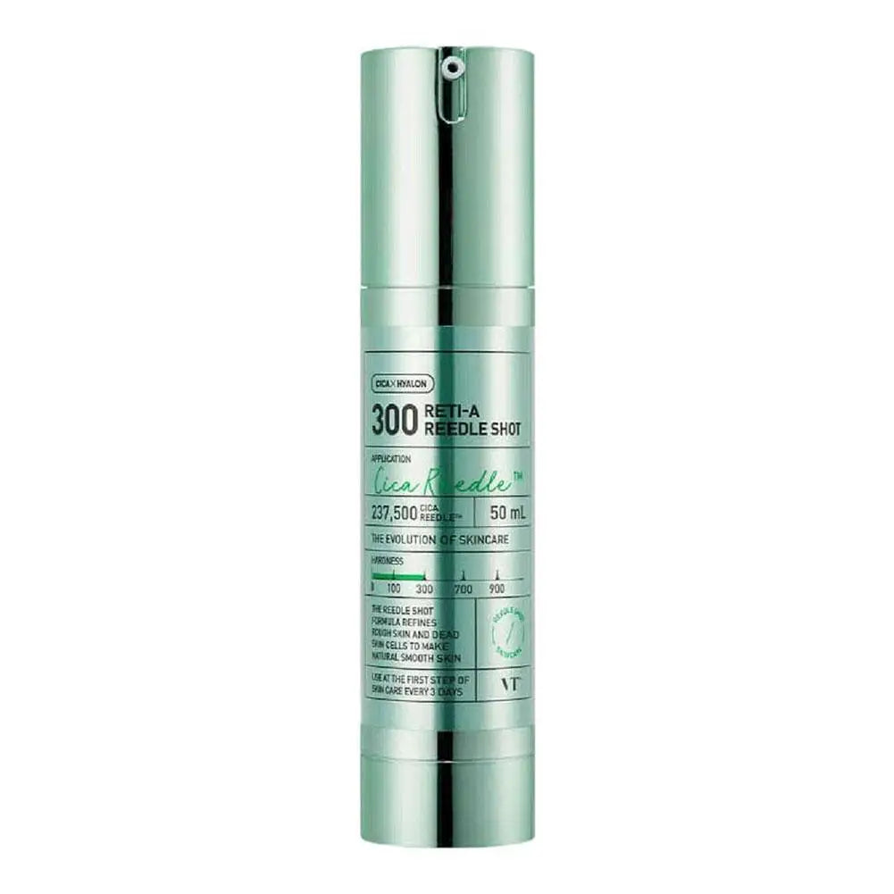 VT COSMETICS Reti-A Reedle Shot 300 Sérum con Retinol (Vitamina A) con Microagujas, Exosomas Reparadores y Booster Coreano 50 ml