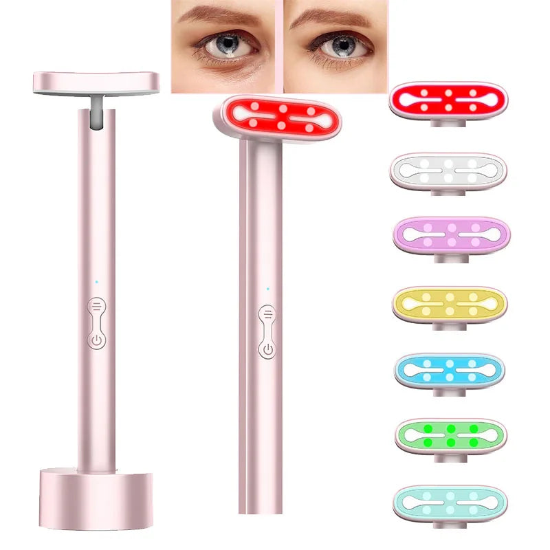 Dispositivo de Fototerapia LED 7 Colores Solave – Tratamiento para Ojos, Rostro y Cuello