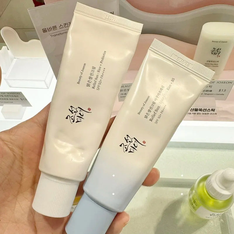 Protector Solar Beauty of Joseon con Probióticos de Arroz Coreano, Crema Facial Hidratante Suave 50 ml