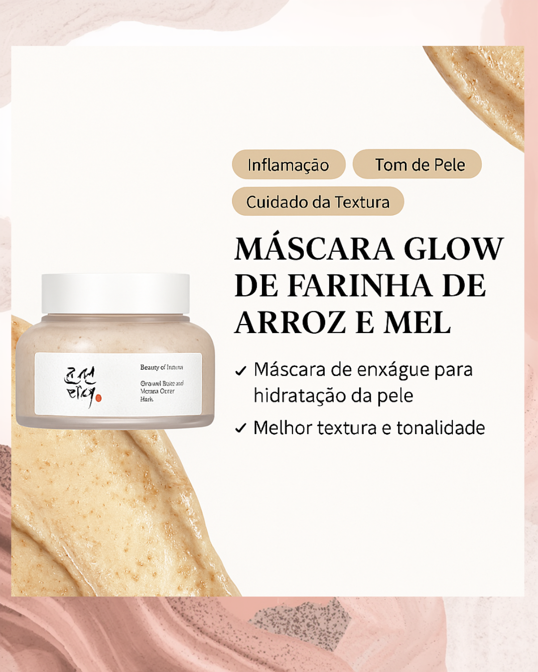 Beauty of Joseon Mascarilla Facial de Arroz y Miel Glow Mask – Piel Suave y Radiante