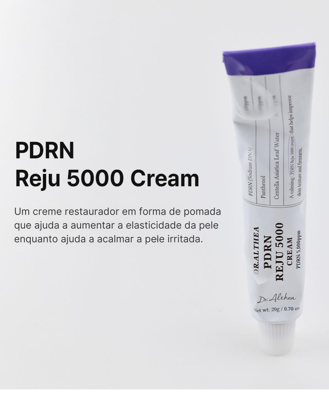 Crema Dr. Althea PDRN Reju 5000 | Crema Biome PDRN para Piel Irritada y Sensible | Hidratante Facial Suavizante con Pantenol y Centella