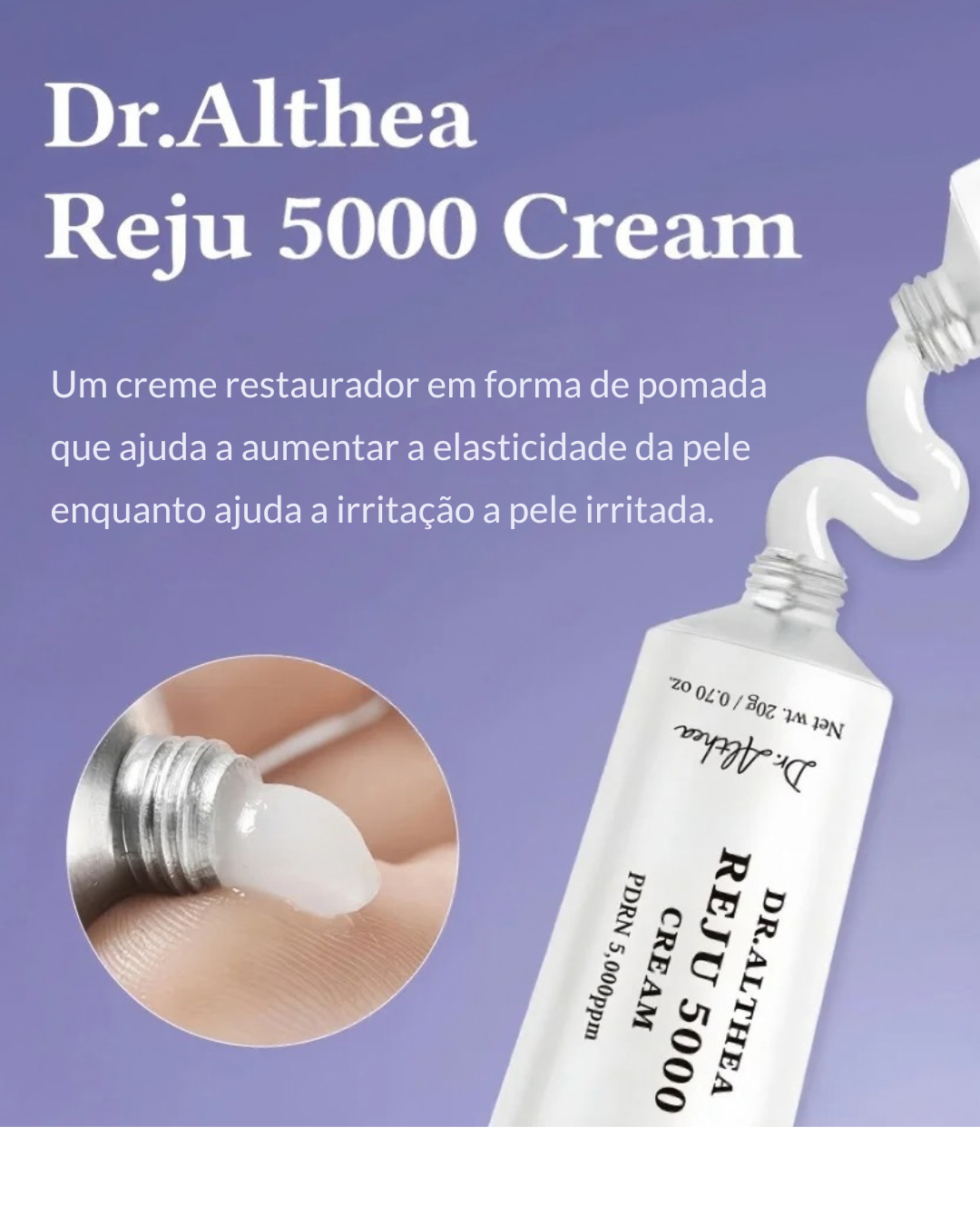 Crema Dr. Althea PDRN Reju 5000 | Crema Biome PDRN para Piel Irritada y Sensible | Hidratante Facial Suavizante con Pantenol y Centella
